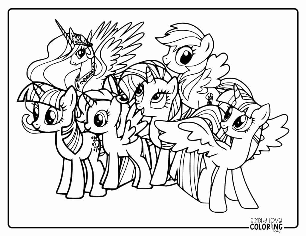88 My Little Pony Coloring Pages (Free Pdf Printables) - Simply pertaining to Free Printable Coloring Pages Of My Little Pony