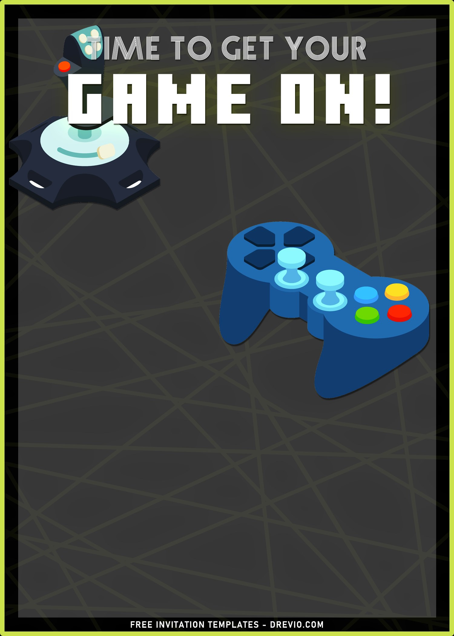 9+ Video Game Birthday Invitation Templates For Your Little Gamer regarding Free Printable Video Game Party Invitations