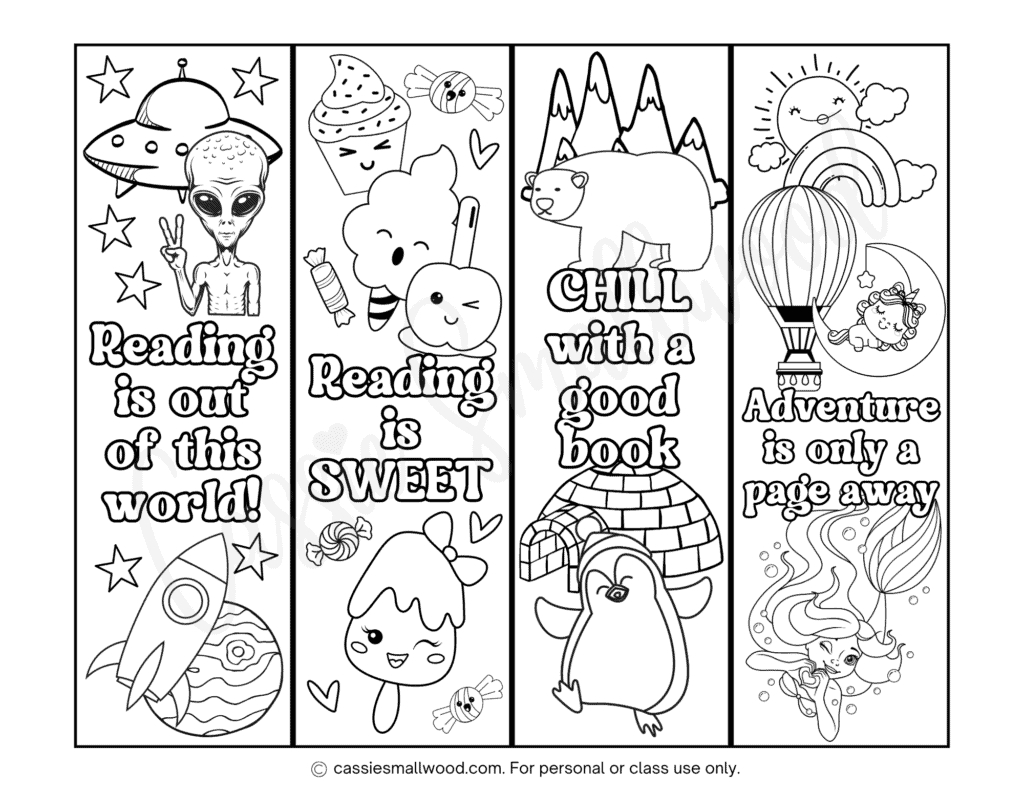 92 Cute Free Printable Bookmarks - Cassie Smallwood within Free Printable Bookmarks