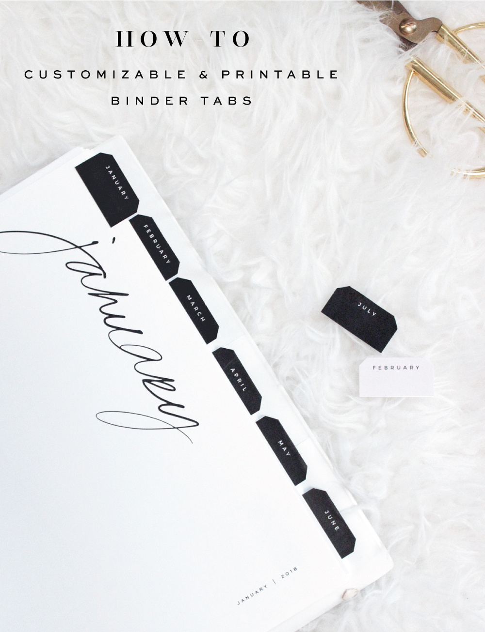 A Customizable And Free Printable Binder Tabs Tutorial inside Free Printable Tabs For Binders