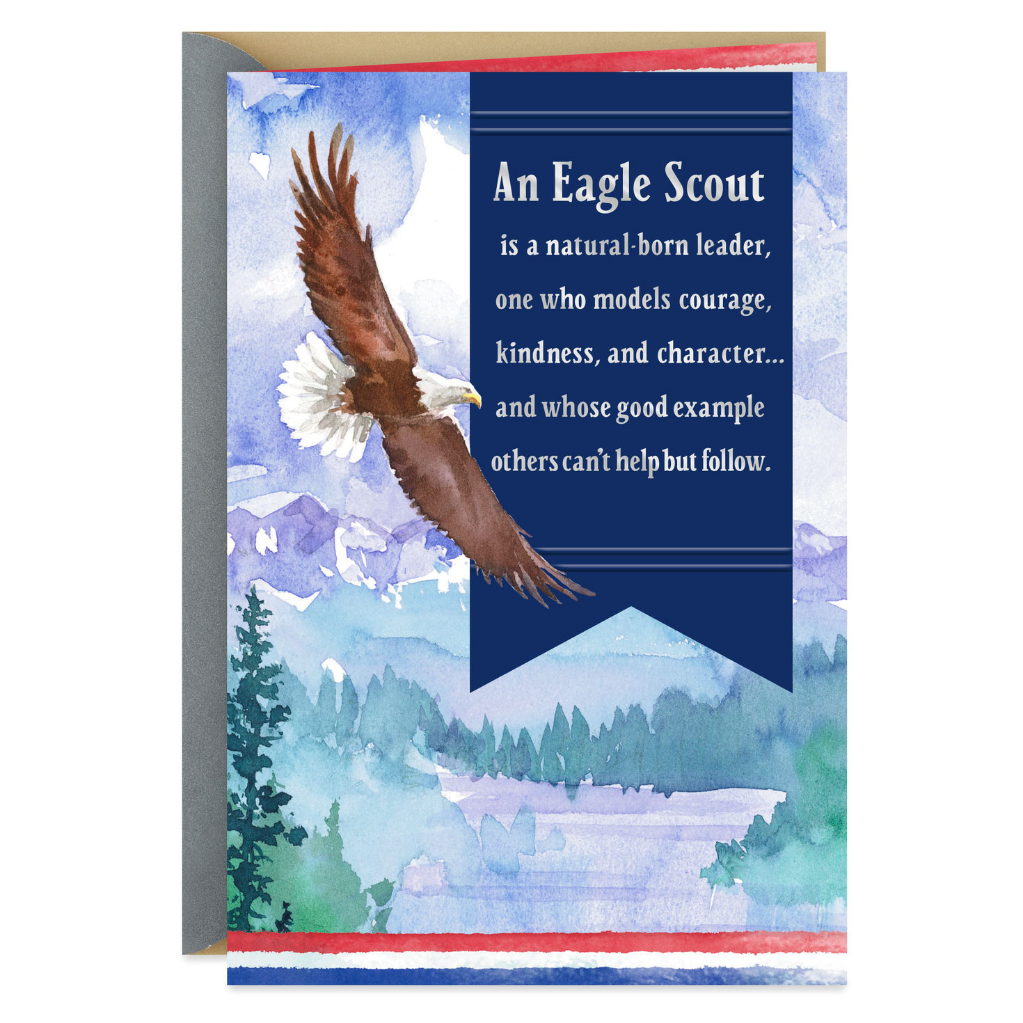A Model Of Character Eagle Scout Congratulations Card - Greeting within Free Printable Eagle Scout Thank You Cards
