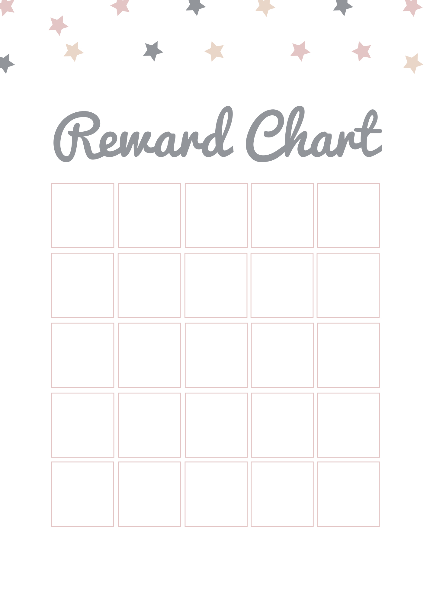 A Simple Reward Chart | Free Printable — Domestic Fashionista inside Free Printable Sticker Charts