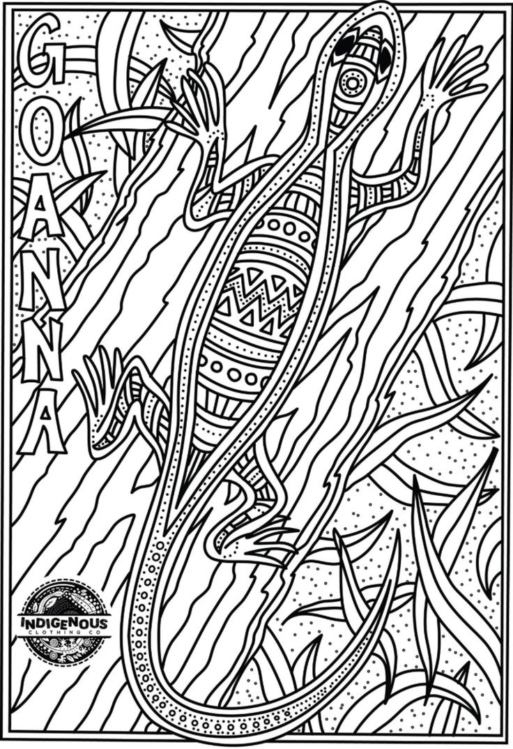 Abstract Design Coloring Page With Lines And Swirls inside Free Printable Aboriginal Colouring Pages