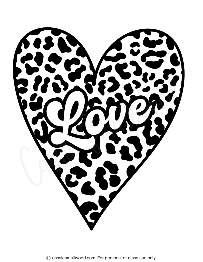 Adorable Heart Coloring Pages - Cassie Smallwood inside Free Printable Heart Coloring Pages