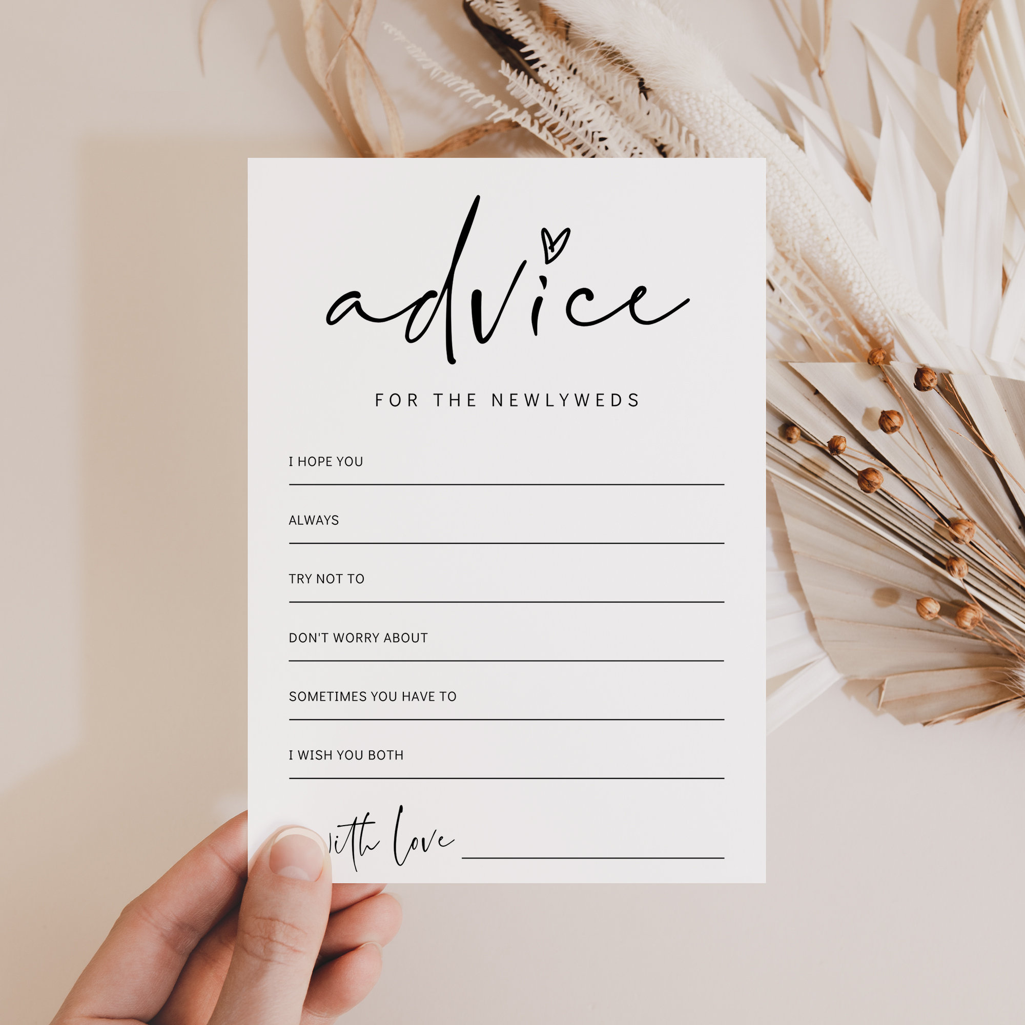 Advice For The Bride And Groom Card, Printable Advice Cards for Free Printable Bridal Shower Advice Cards