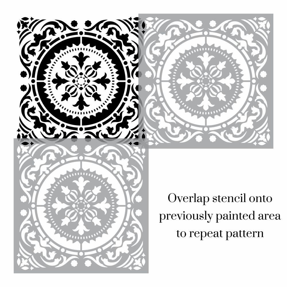 Alonso Moroccan Deco Stencil - Stencil Boutique pertaining to Free Printable Moroccan Wall Stencils