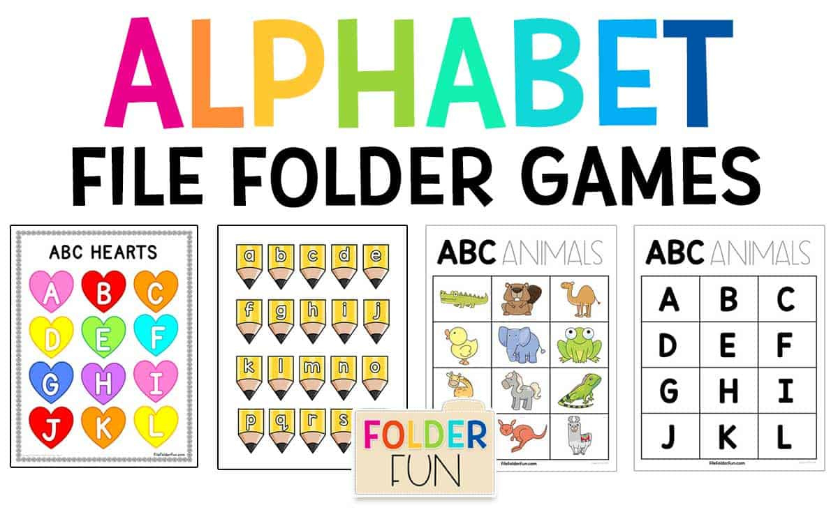 Alphabet File Folder Games - File Folder Fun - Worksheets Library intended for Free Printable File Folder Games