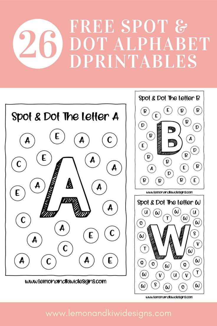 Alphabet Spot &amp;amp; Dot Printables in Free Printable Alphabet Dot To Dot Worksheets