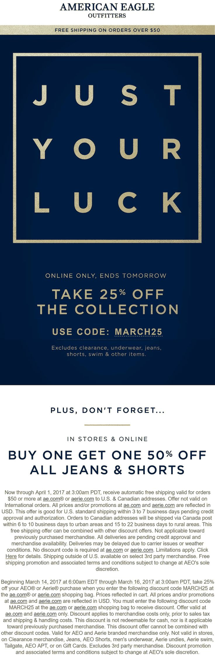 American Eagle Promo Codes - 20% Off | August 2024 - Worksheets with regard to Free Printable American Eagle Coupons