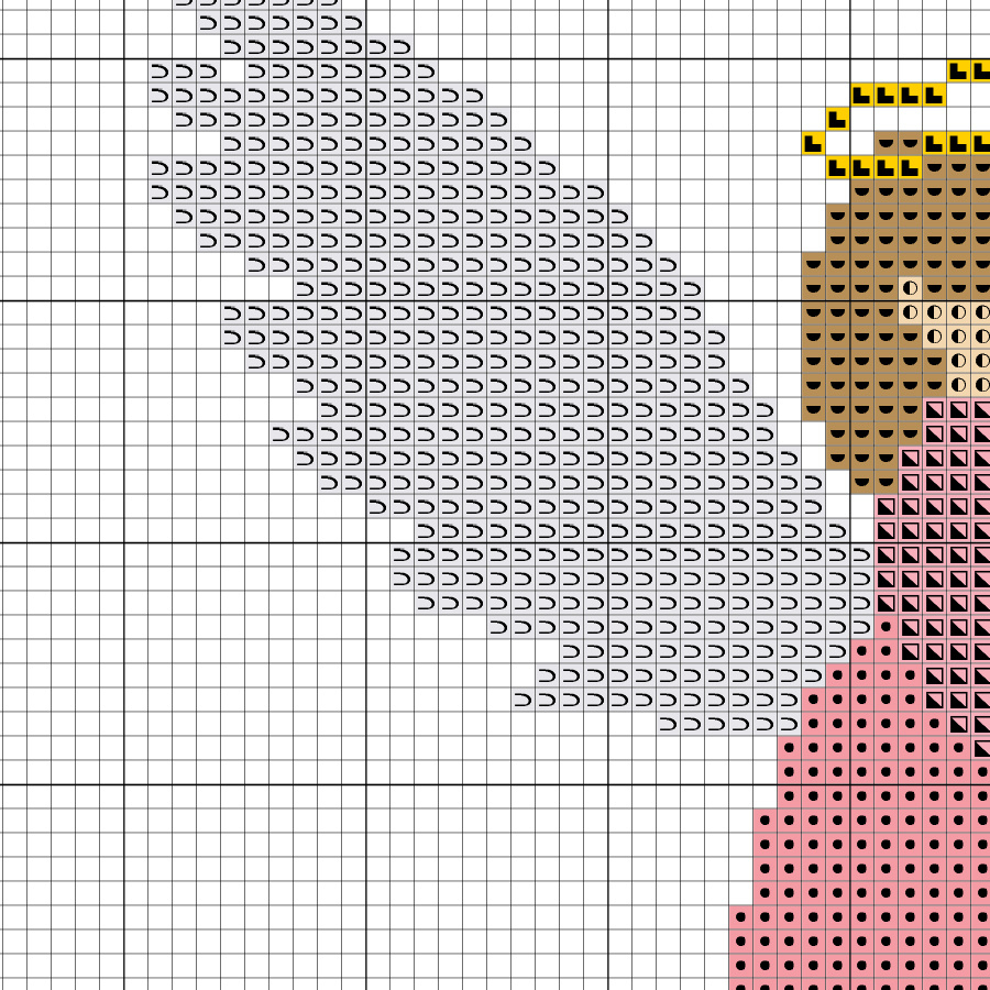 Angel Harp Player Cross Stitch Pattern within Free Printable Cross Stitch Patterns Angels