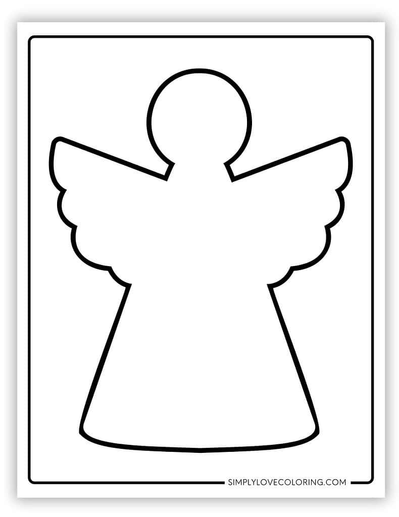 Angel Templates (Free Pdf Printables) - Simply Love Coloring inside Free Printable Pictures Of Angels