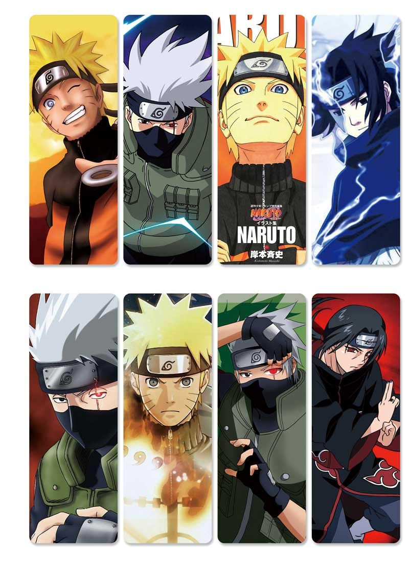 Anime Bookmarks Naruto Chibi - Set Of 8 Magnetic Bookmarks | Best within Anime Bookmarks Printable For Free