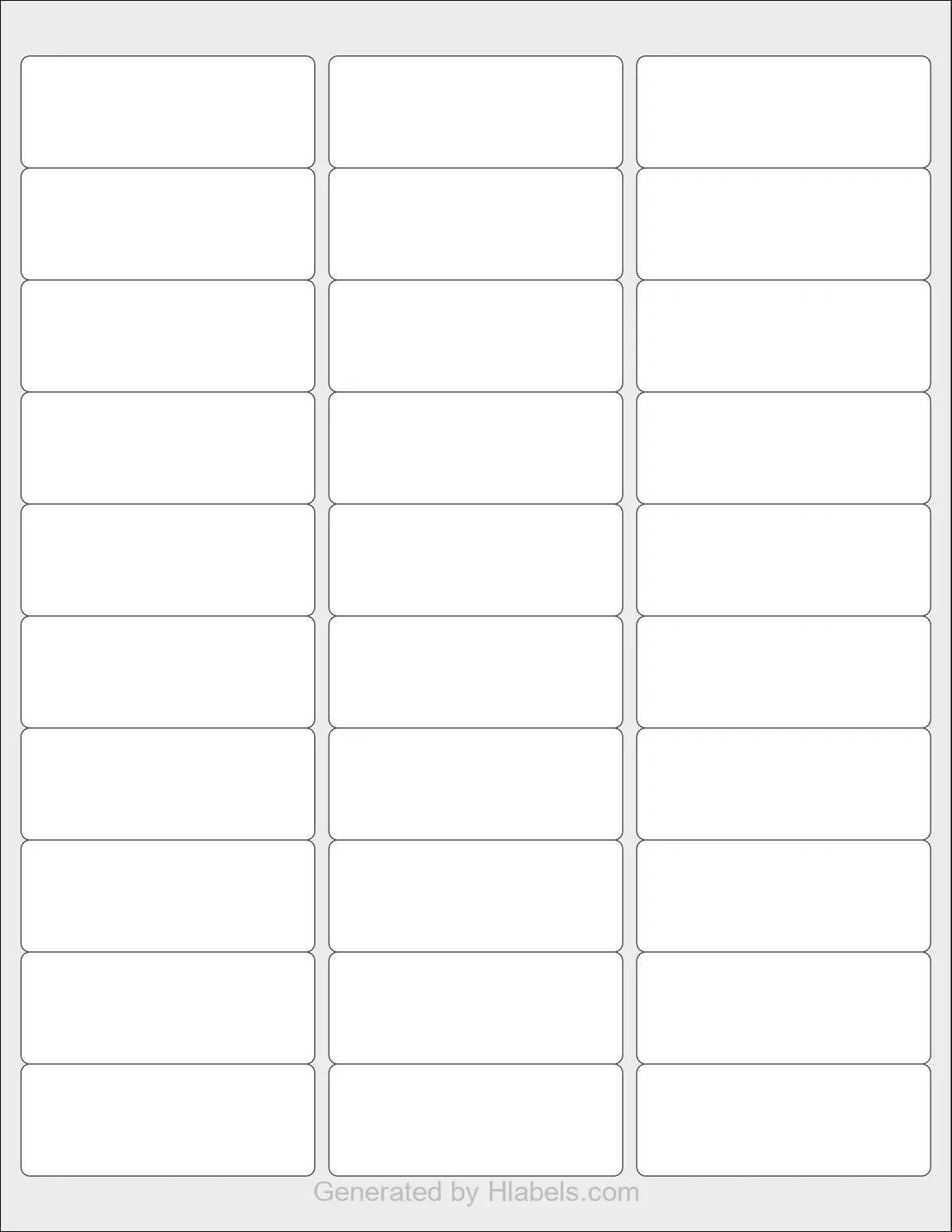 Avery® 5160 Label Template | Print Online Instantly throughout Free Printable Labels Avery 5160