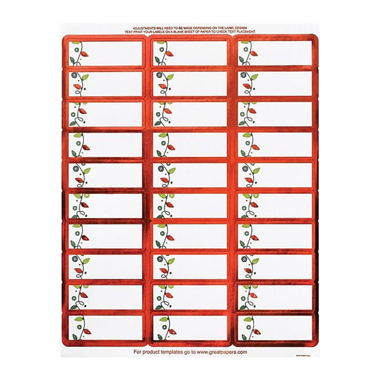 Avery Christmas Design Template Gallery | Avery - Worksheets Library regarding Free Printable Christmas Address Labels Avery 5160