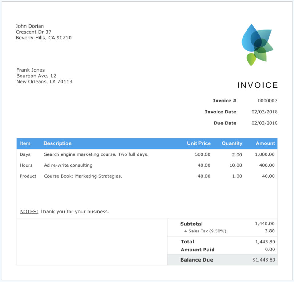 Ayanx Small Business Accounting Cost &amp;amp; Reviews - Capterra pertaining to Aynax Com Free Printable Invoice