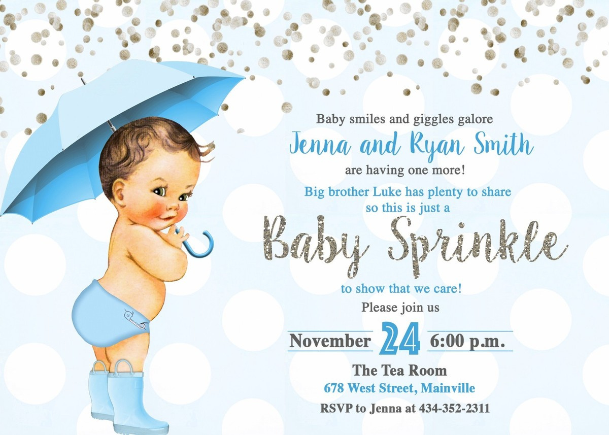 Baby Boy Baby Invitation Message Free, Custom Printable Baby in Free Printable Baby Sprinkle Invitations