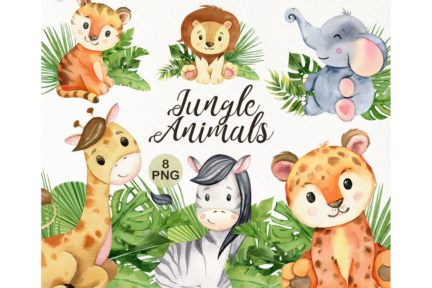 Baby Safari Animals Clipart Cute Zoo Animals Clipart with Free Printable Baby Jungle Animal Clipart