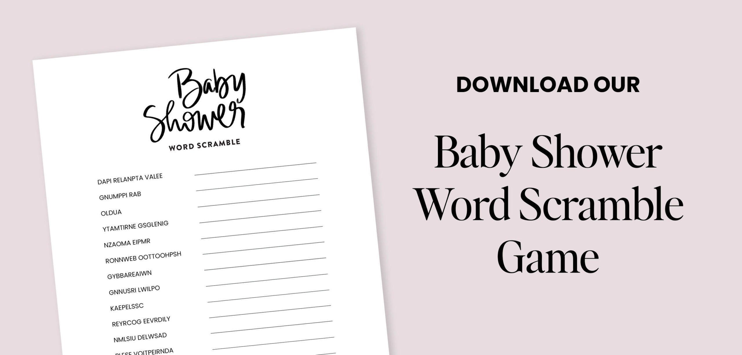 Baby Shower Games: 20 Fun And Unique Baby Shower Activities in Free Printable Online Baby Shower Games