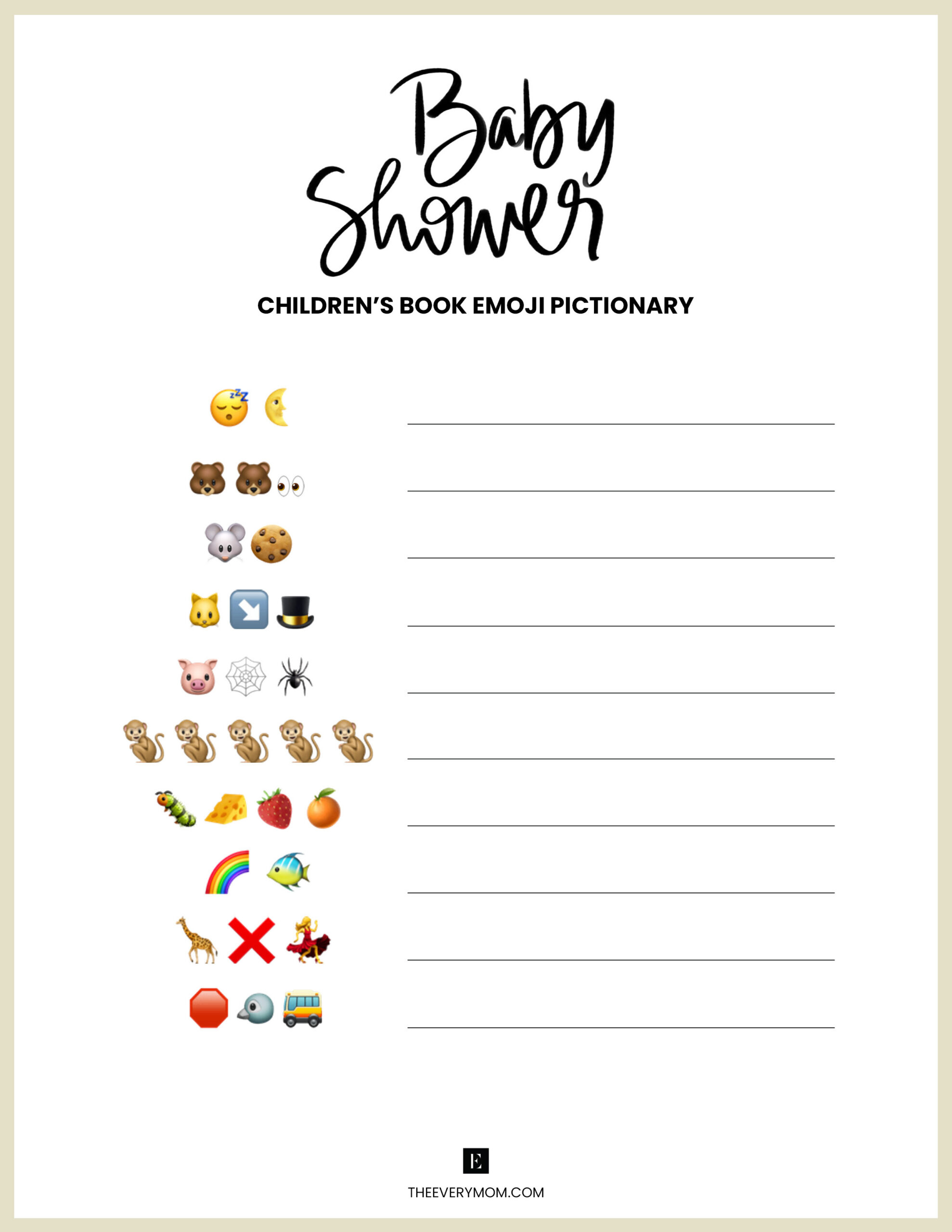 Baby Shower Games: 20 Fun And Unique Baby Shower Activities regarding Unique Baby Shower Games Free Printable