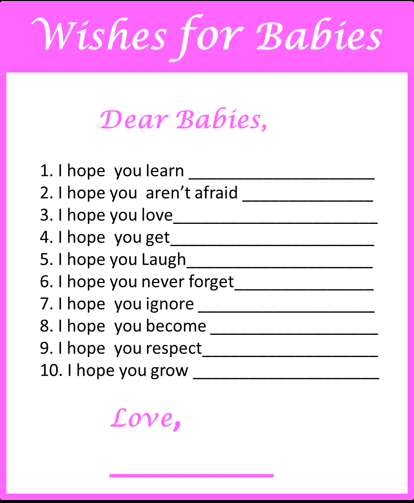 Baby Shower Games For Twins - My Practical Baby Shower Guide inside Free Printable Baby Shower Games For Twins