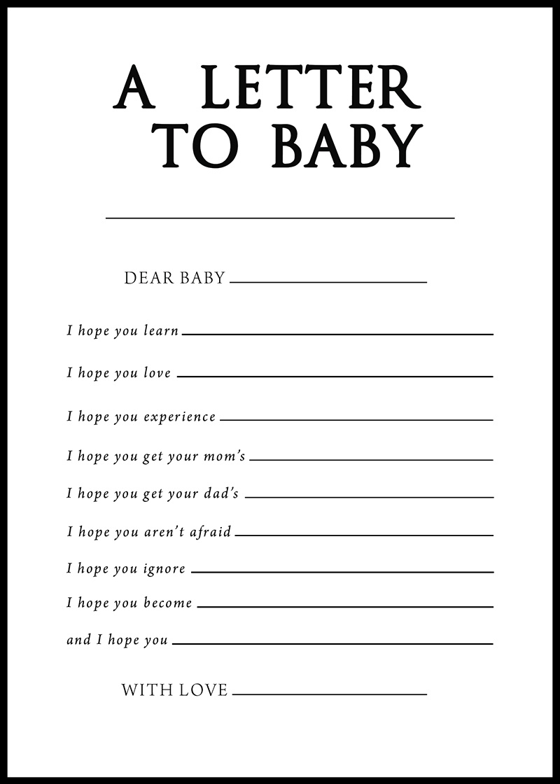 Baby Shower Games - Free Printables - A Letter To Baby - pertaining to Unique Baby Shower Games Free Printable
