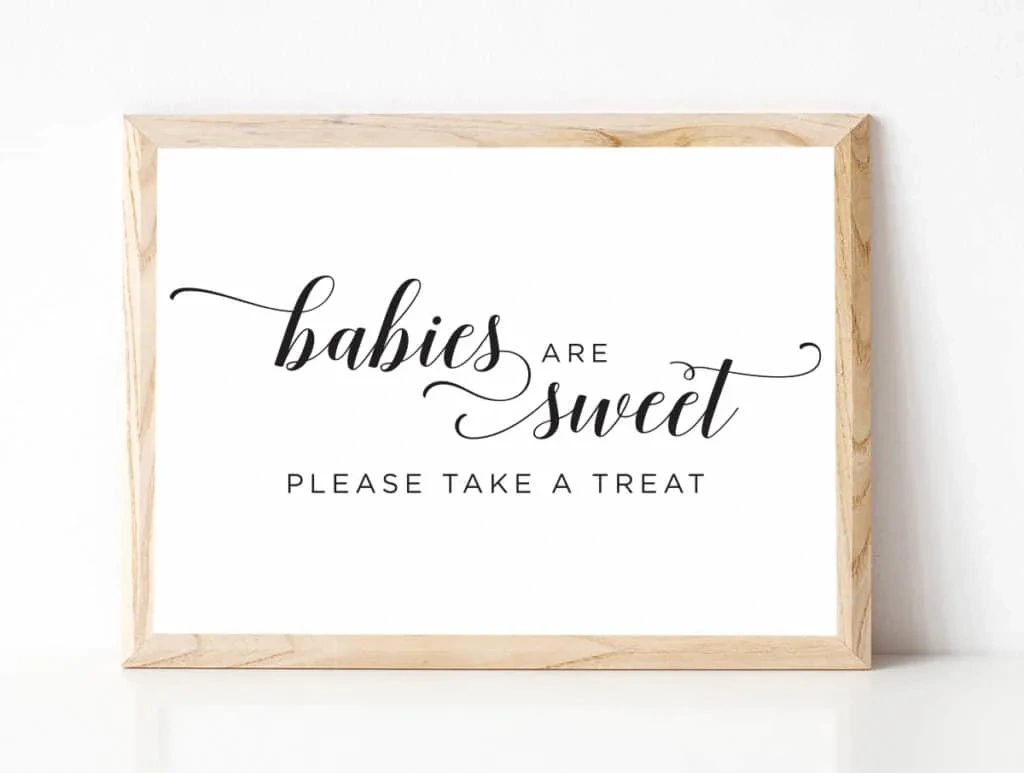 Baby Shower Signs | Free Printables Instant Download pertaining to Free Printable Baby Shower Table Signs