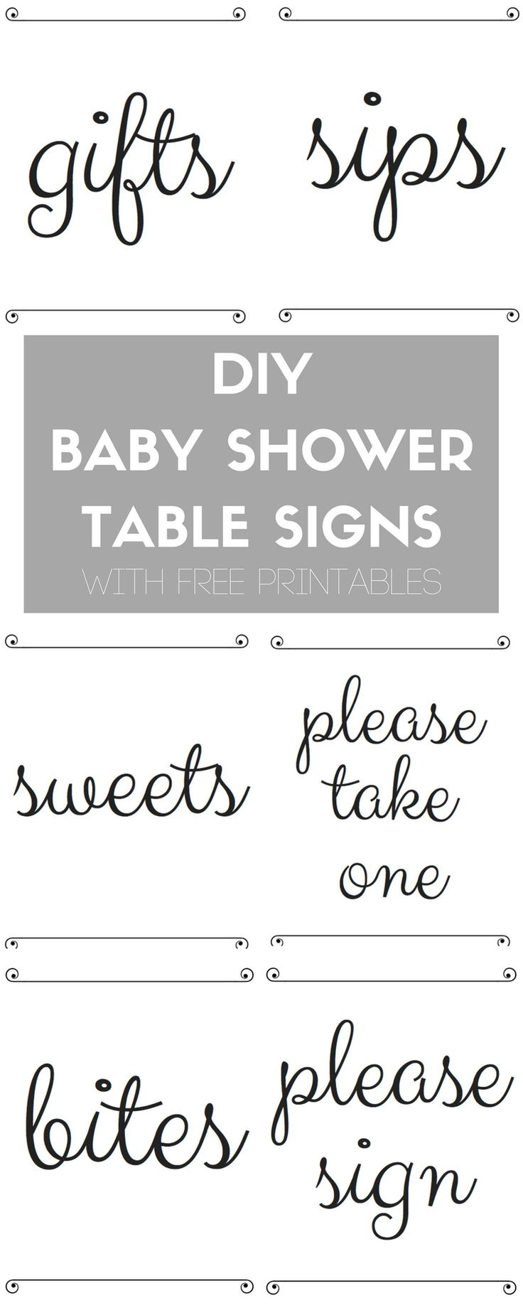 Babyprepping for Free Printable Baby Shower Table Signs