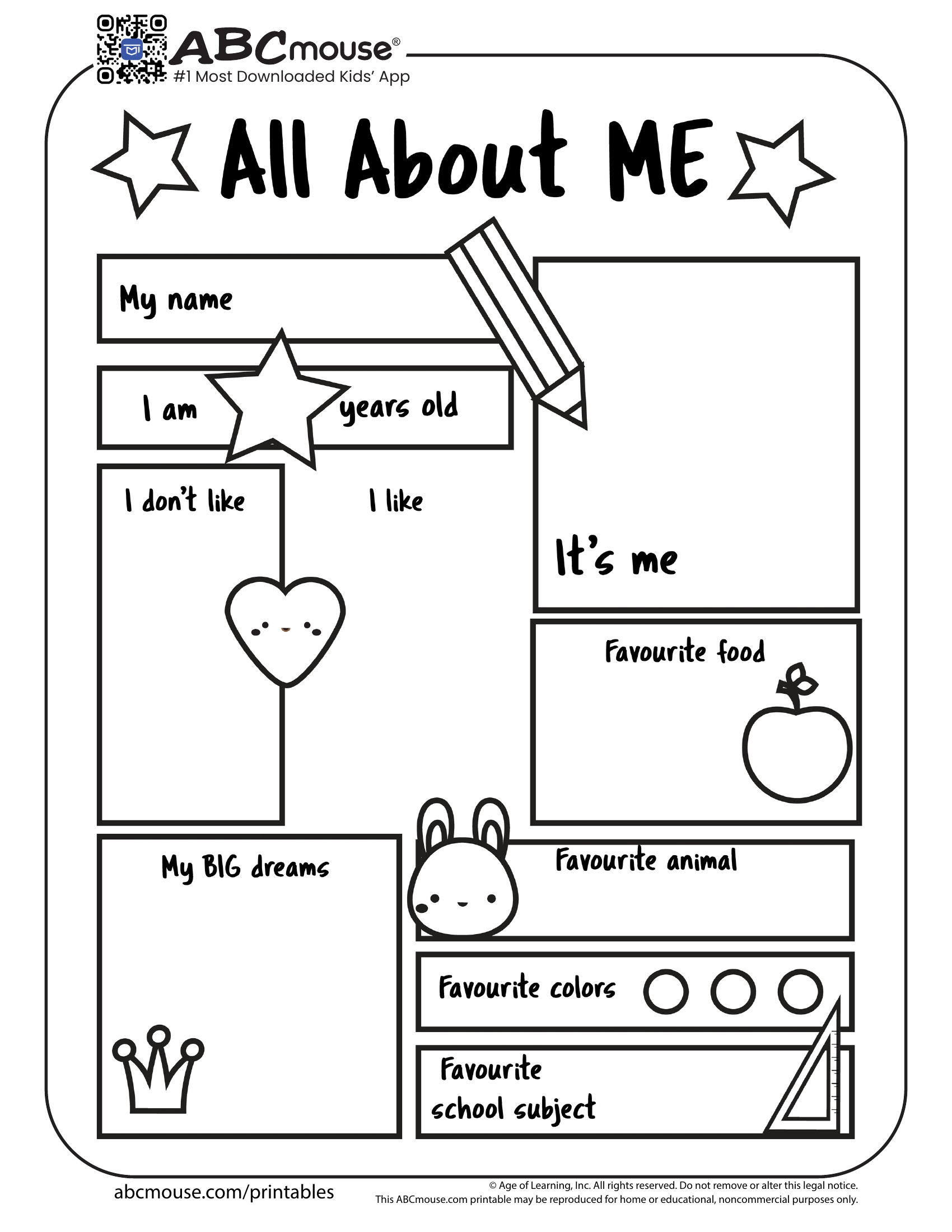 Back To School Worksheets For Kids | Abcmouse pertaining to Free Printable Classroom Worksheets