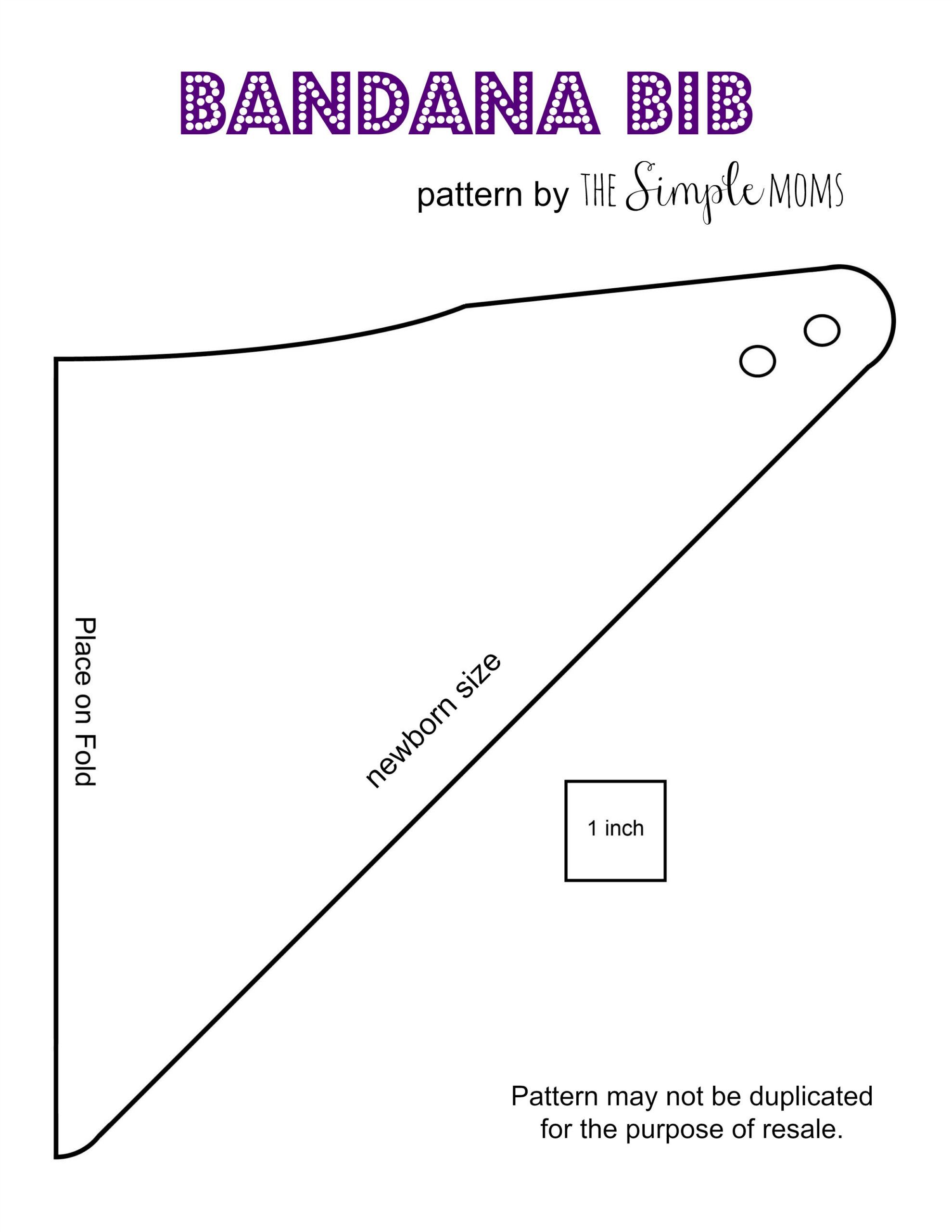 Bandana Bib Free Pattern within Free Printable Baby Bandana Bib Pattern
