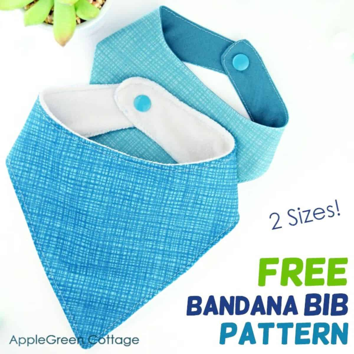 Bandana Bib Pattern In 2 Sizes Updated! - Applegreen Cottage throughout Free Printable Baby Bandana Bib Pattern