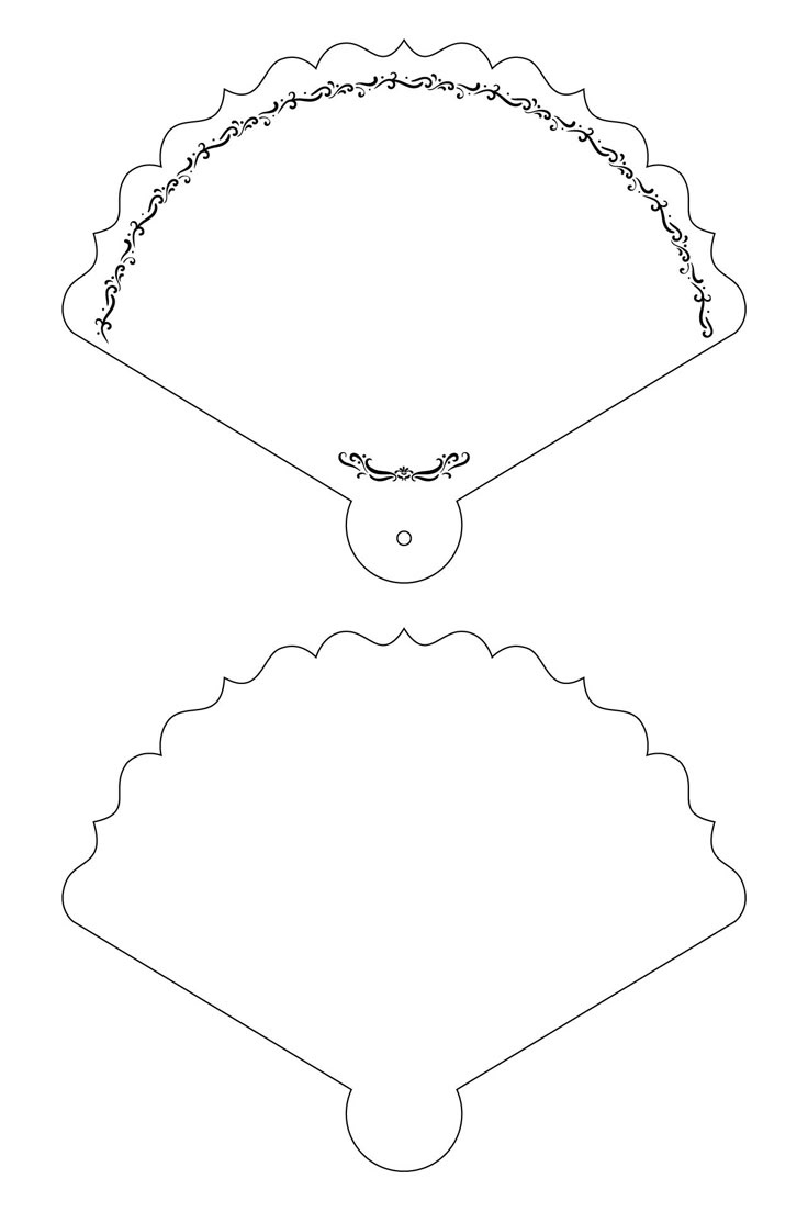 Barbie Clothes Templates - 20 Free Pdf Printables | Printablee In throughout Free Printable Wedding Fan Templates