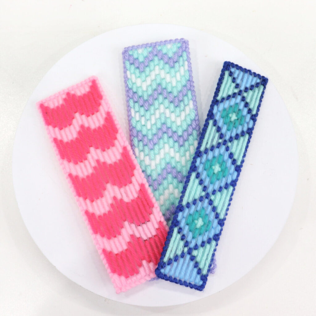 Bargello Bookmarks - 3 Free Patterns - Amy Latta Creations regarding Free Printable Plastic Canvas Patterns Bookmarks