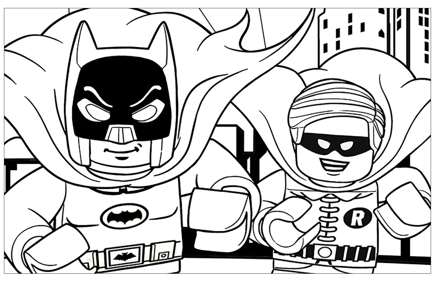 Batman And His Faithful Robin! - Lego Batman Coloring Pages throughout Free Printable Lego Batman