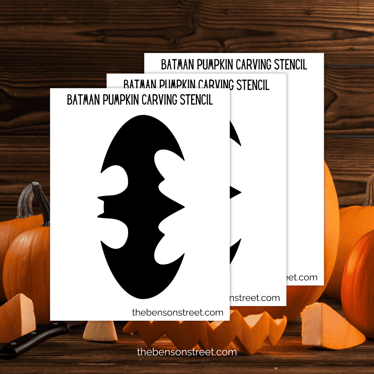 Batman Pumpkin Stencil Printable: Free Carving Template - The regarding Superhero Pumpkin Stencils Free Printable