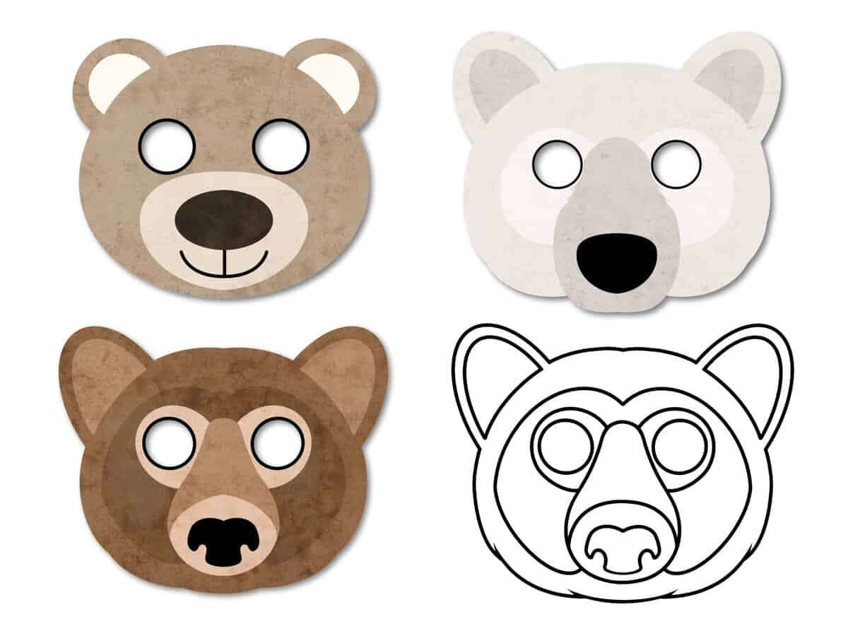Bear Mask - Free Printable Templates For Kids Crafts pertaining to Free Printable Bear Mask