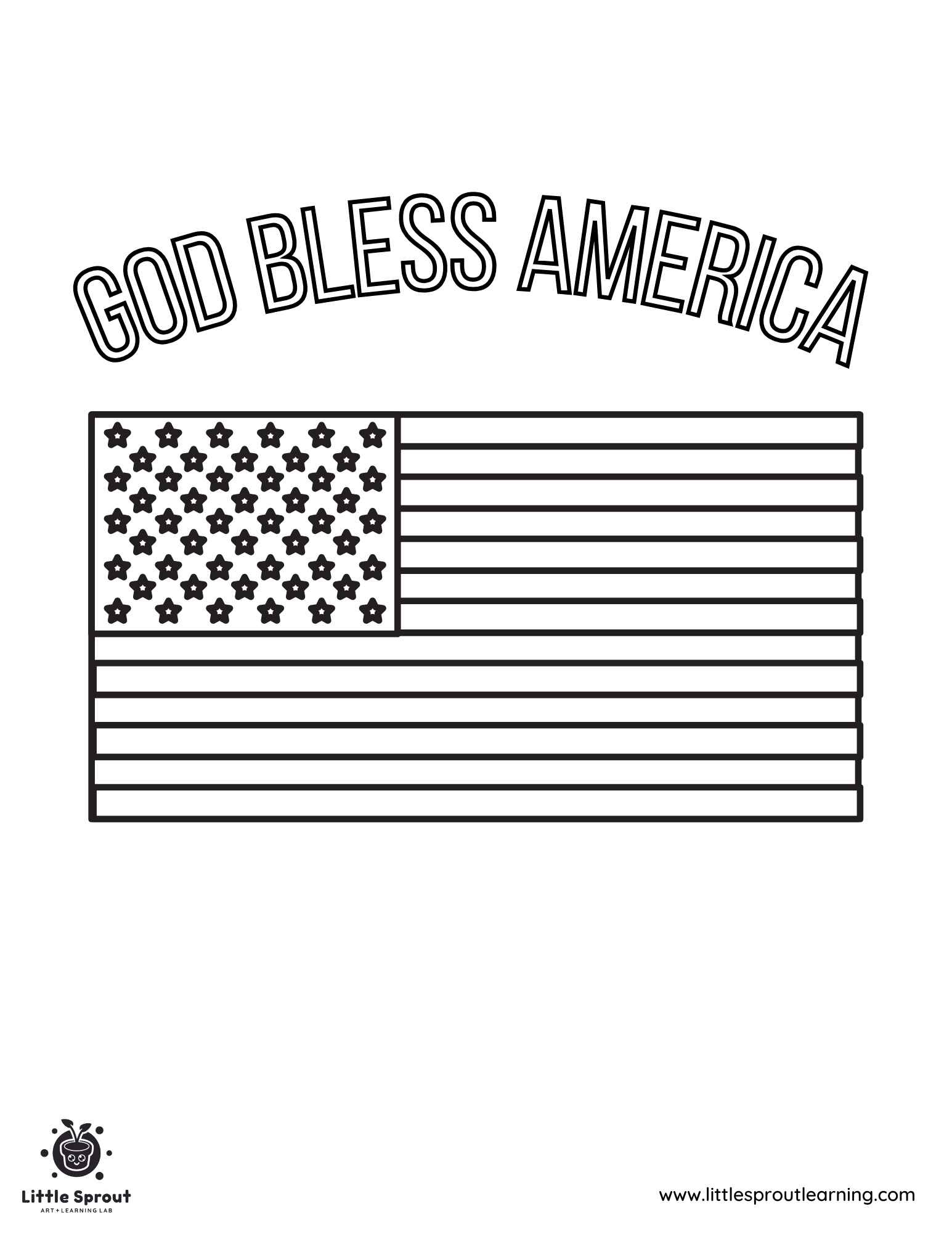 Best 10 American Flag Coloring Pages | Little Sprout regarding Free Printable American Flag Coloring Page