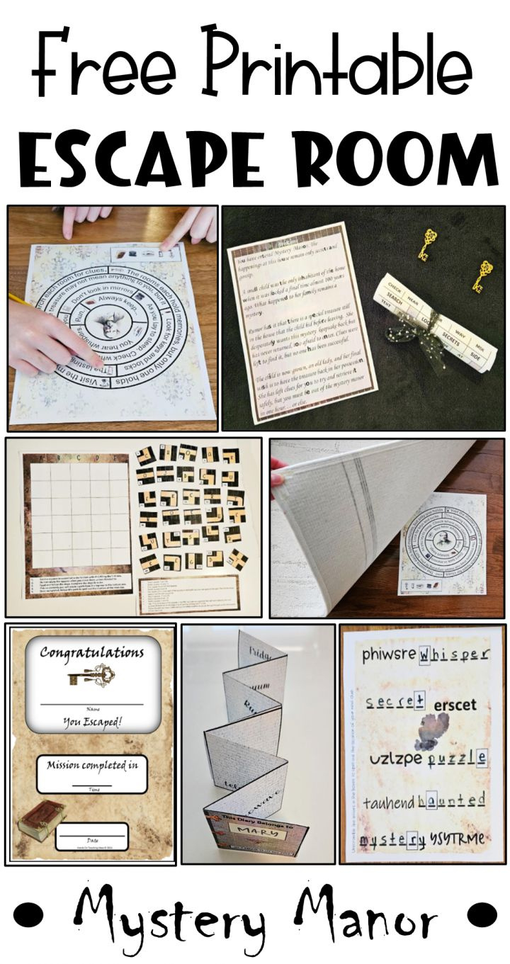 Best Free Escape Room For Kids (Printable Game) throughout Free Printable Escape Room Game