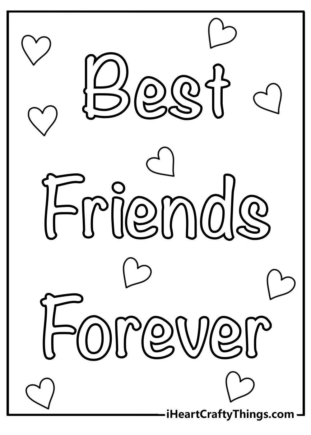 Best Friends Coloring Pages: 30 Free Pdf Printables For Bffs in Free Printable Bff Coloring Pages