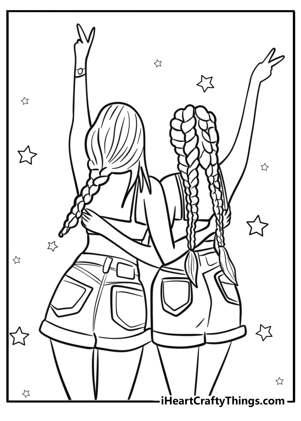 Best Friends Coloring Pages: 30 Free Pdf Printables For Bffs pertaining to Free Printable Bff Coloring Pages