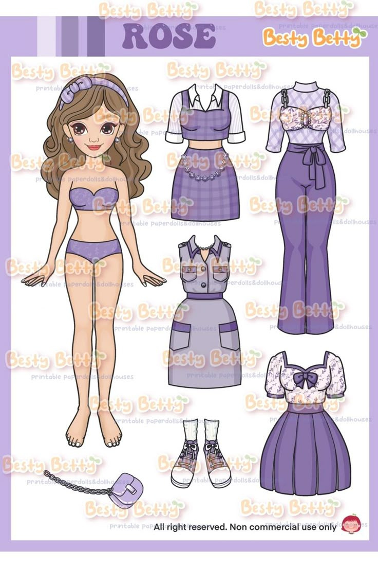 Bestybetty Doll Rose regarding Free Printable Dress Up Paper Dolls