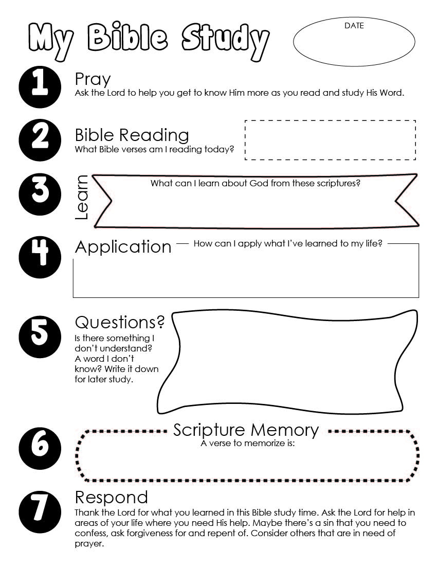 Bible Study Guide For Kids Free Printable - Wildly Anchored in Free Printable Bible Lessons For Youth