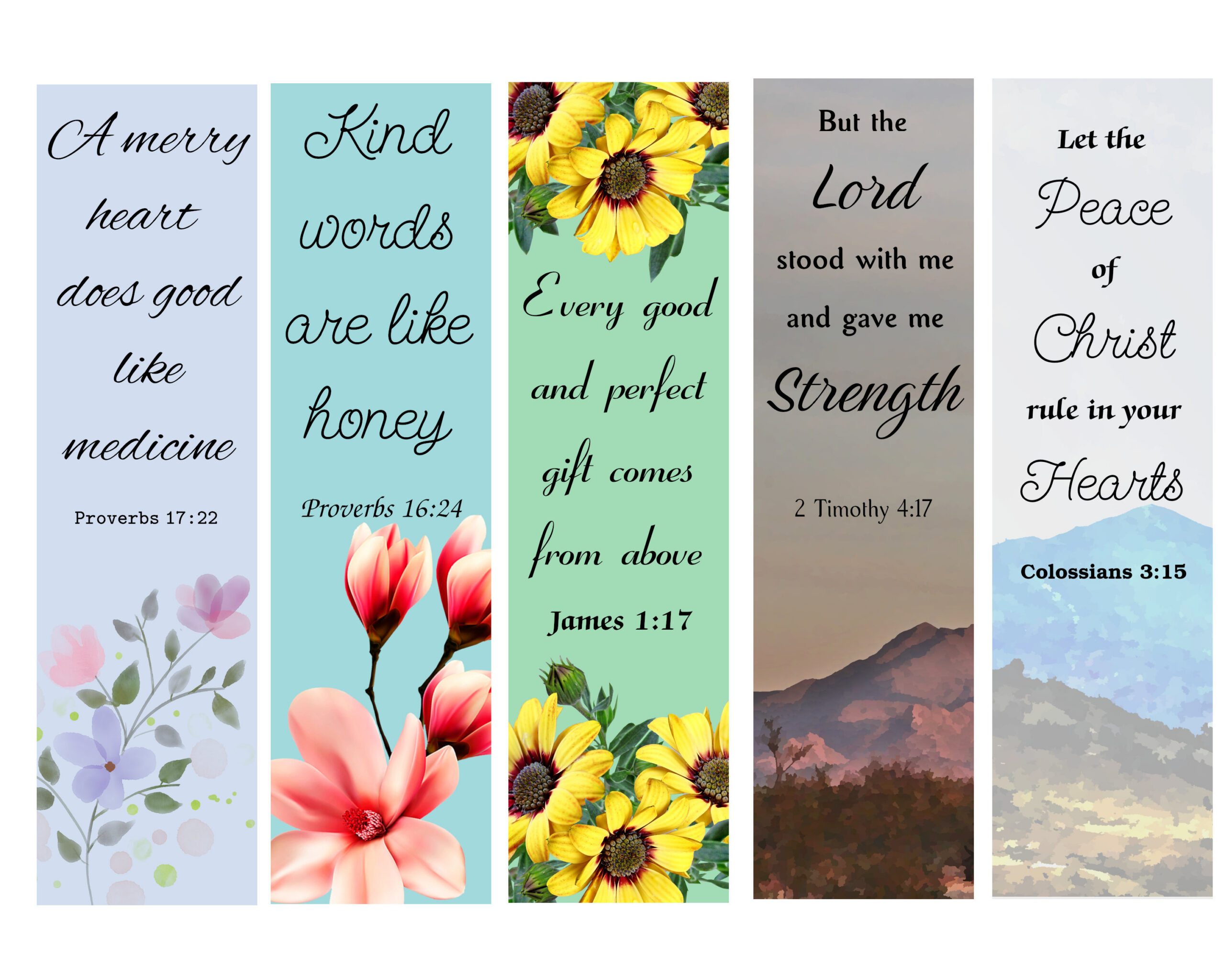 Bible Verse Bookmarks, Printable Bookmarks, Scripture, Bible in Free Printable Bookmarks With Bible Verses