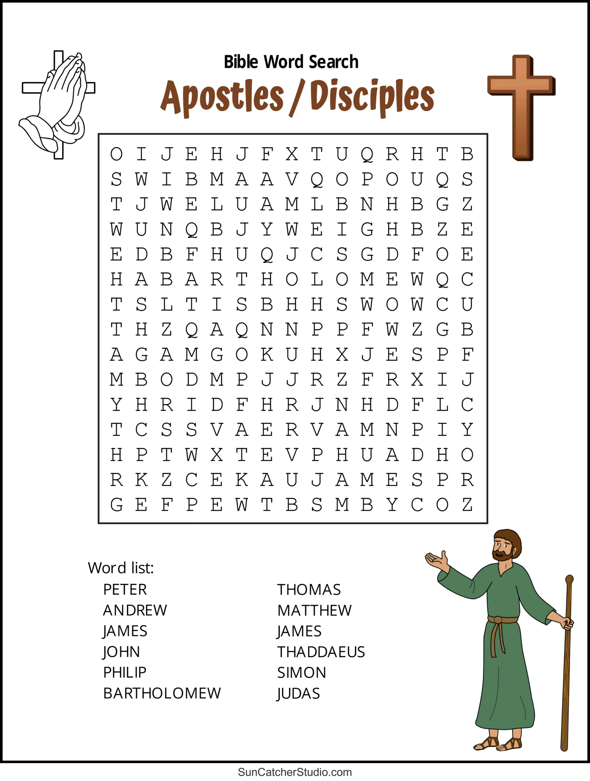 Bible Word Search (Free Printable Christian Puzzles) – Free throughout Christian Word Search Puzzles Free Printable
