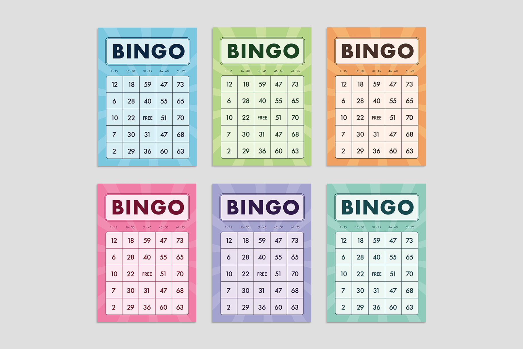 Bingo Cards Template - Brandpacks in Free Printable Bingo Cards For Large Groups