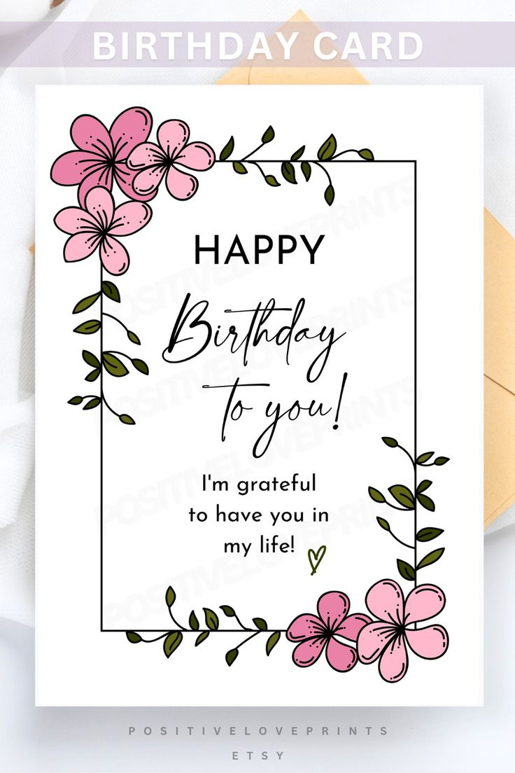 Birthday Card For Best Friend, For Mom, For Sister, Printable throughout Free Printable Birthday Cards For Your Best Friend