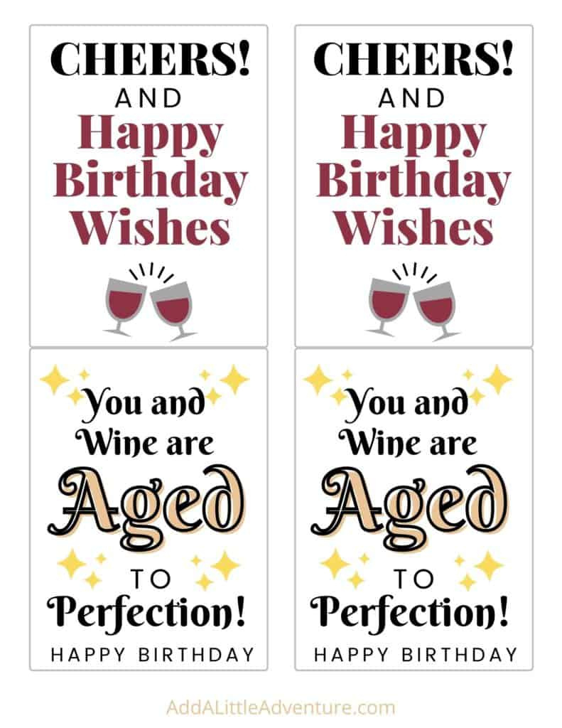 Birthday Wine Labels - Free Printables - Add A Little Adventure inside Free Printable Wine Labels For Birthday