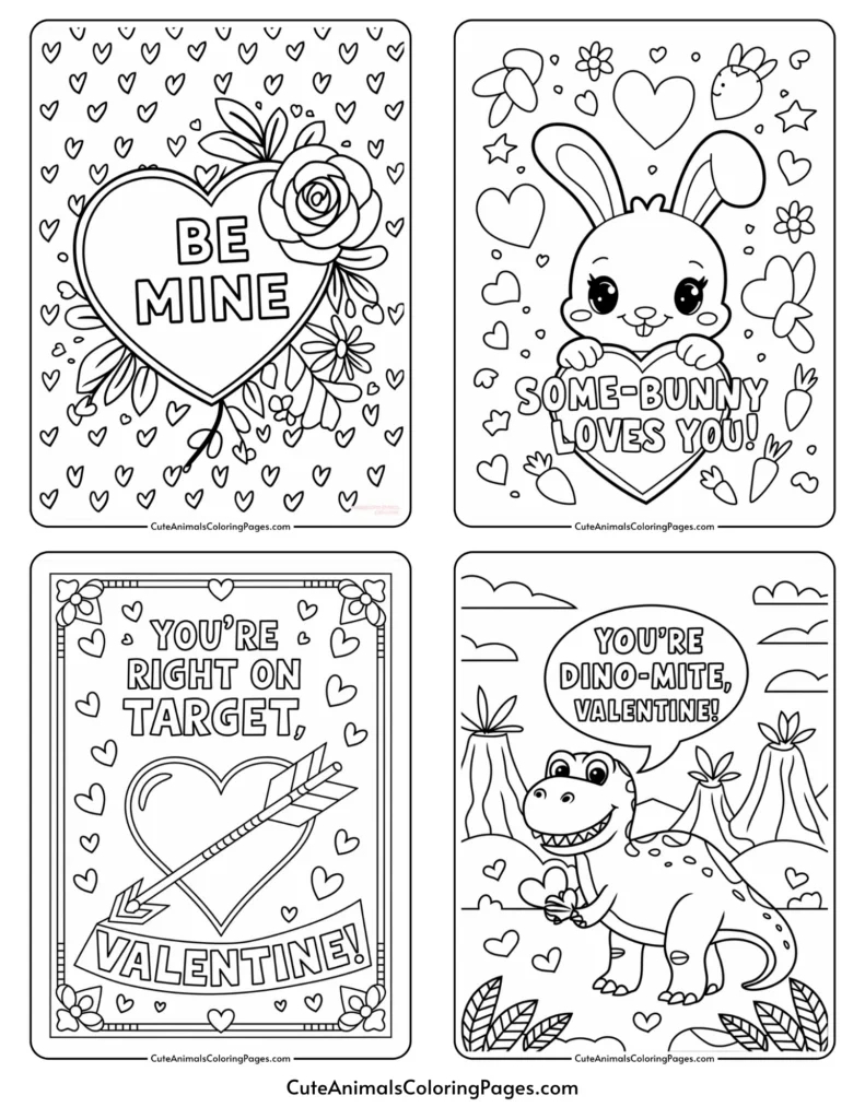 Black And White Printable Valentine Cards (25+ Free Pdf Pages intended for Valentine Free Printable Cards