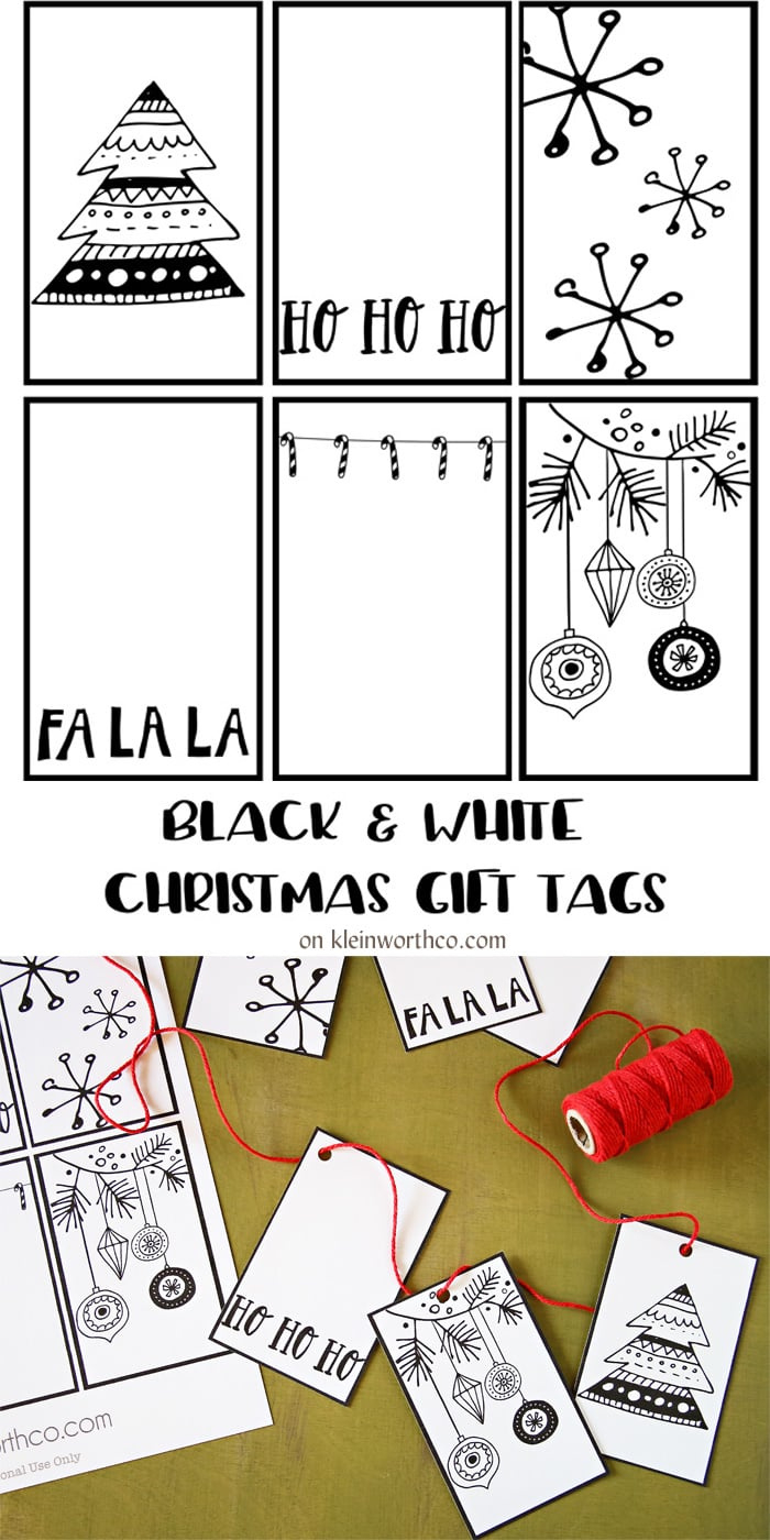 Black White Free Printable Gift Tags & Guy Gift Idea - Yummi Haus inside Christmas Gift Tags Free Printable Black And White