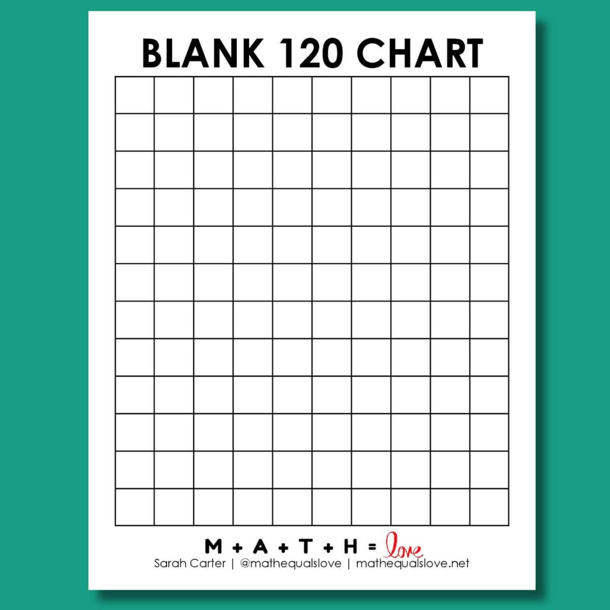 Blank 120 Chart [Free Printable Pdf] with regard to Free Printable Blank 1 120 Chart