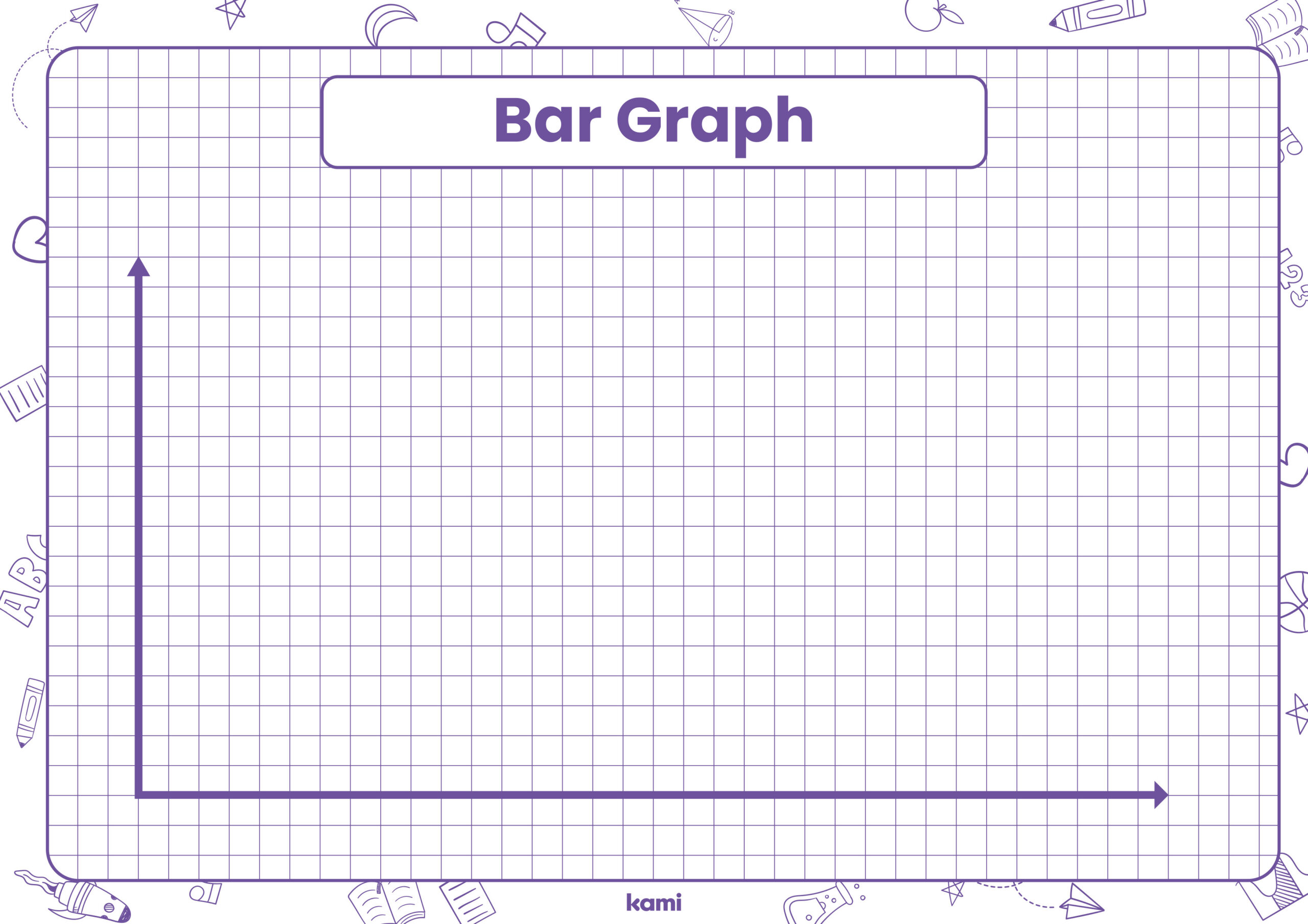 Blank Bar Graph Template | Landscape For Teachers | Perfect For throughout Free Printable Bar Graph